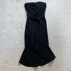 Vici Cotton strapless ruffle midi dress size small still has tags